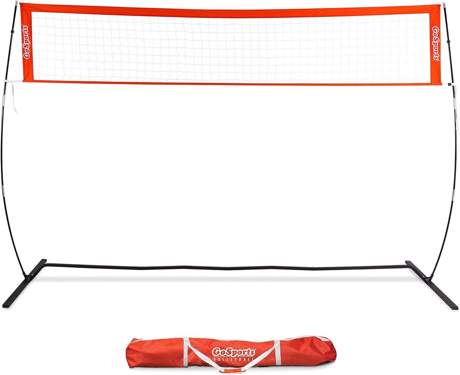 GoSports Freestanding Volleyball Training Net For Indoor Or Outdoor Use - Instant Setup And Height Adjustable - 12 Ft Or 20 Ft Sizes