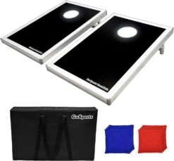 GoSports Tailgate Size 3 Ft X 2 Ft Cornhole Set - Portable Set Includes 8 Bean Bags & Game Rules