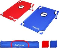 GoSports Portable PVC Framed Cornhole Toss Game Set