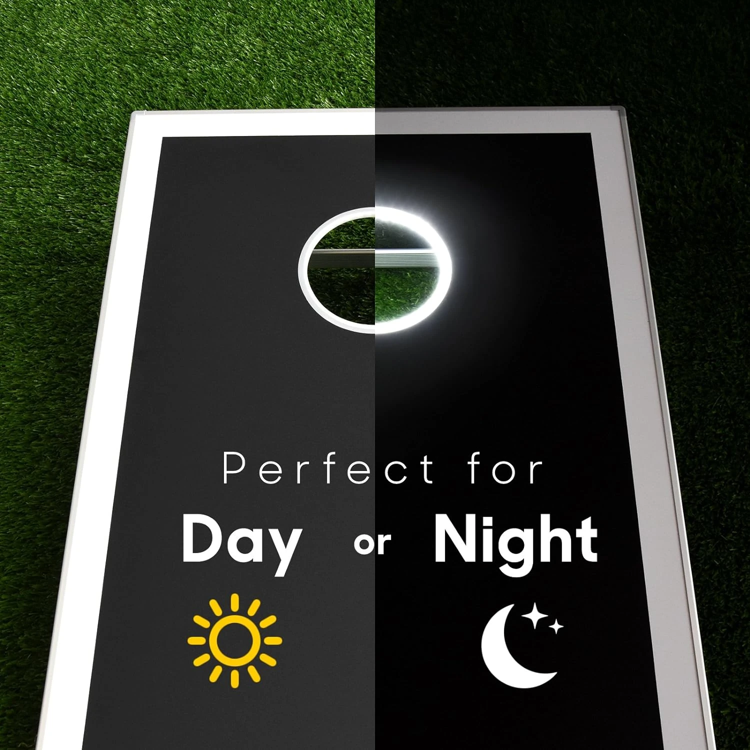 GoSports Tailgate Size 3 Ft X 2 Ft Cornhole Set - Portable Set Includes 8 Bean Bags & Game Rules - Image 3