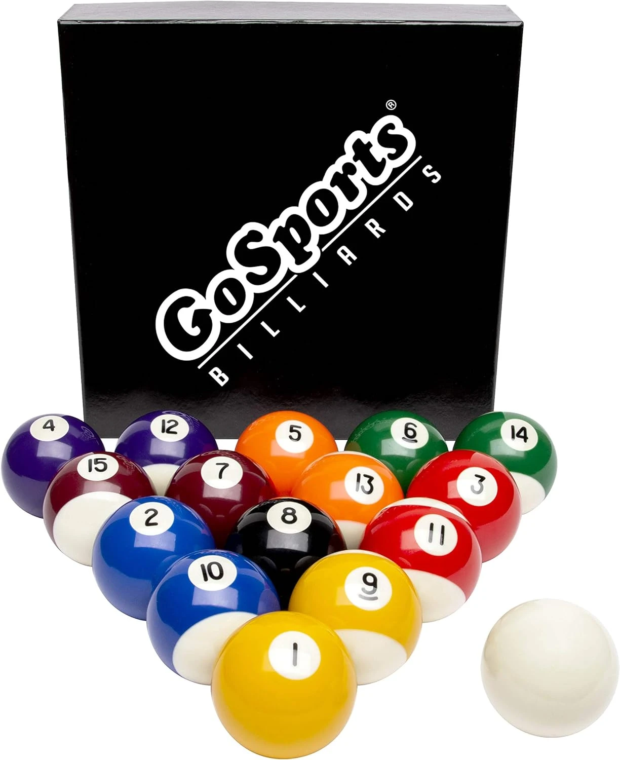 GoSports Regulation Billiards Balls Complete Set Of 16 Professional Balls