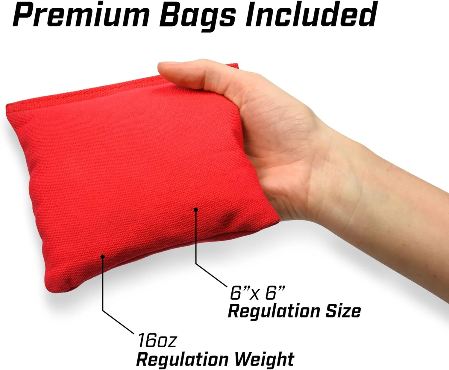 GoSports Flag Series Wood Cornhole Sets β Choose American Flag Or State Flags β Includes Two Regulation Size 4 Ft X 2 Ft Boards, 8 Bean Bags, Carrying Case And Rules - Image 6