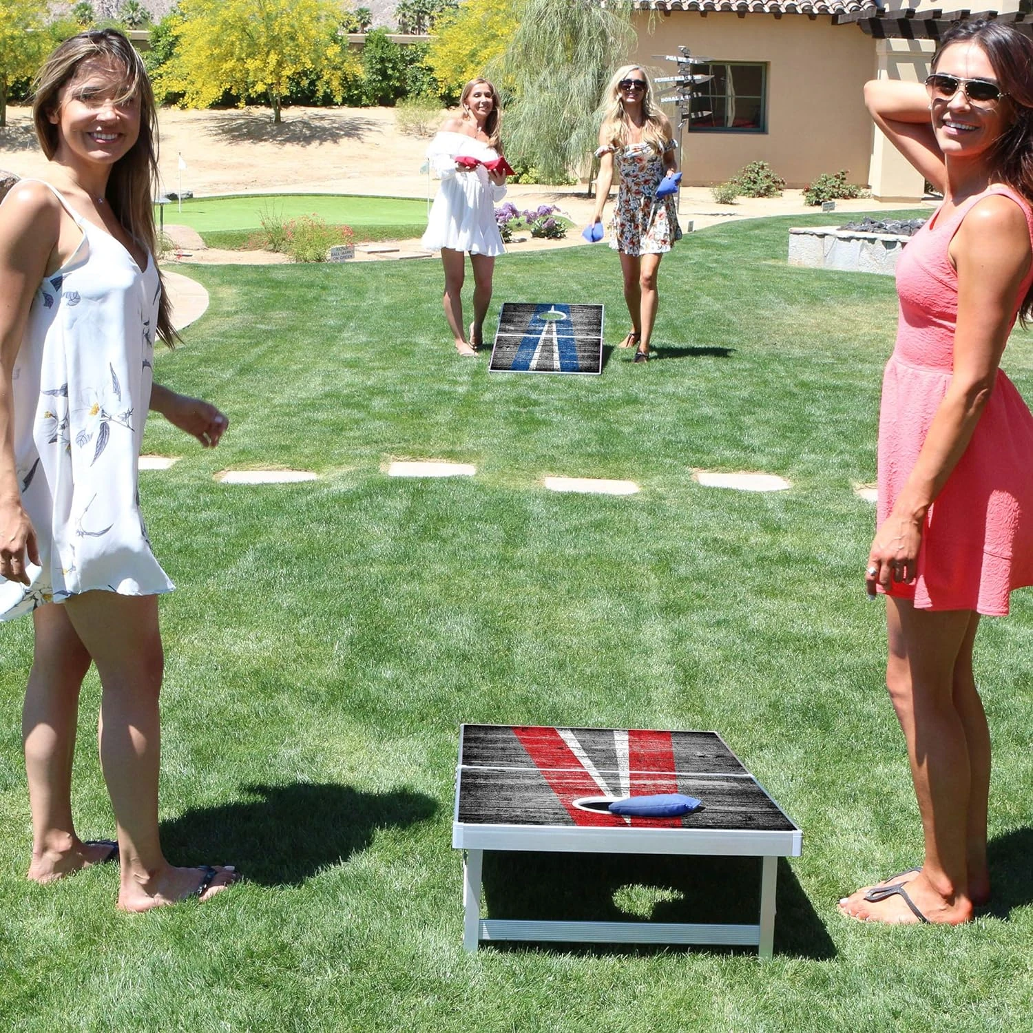 GoSports Classic Regulation Size Cornhole Set - Includes 8 Bean Bags & Rules - Image 4