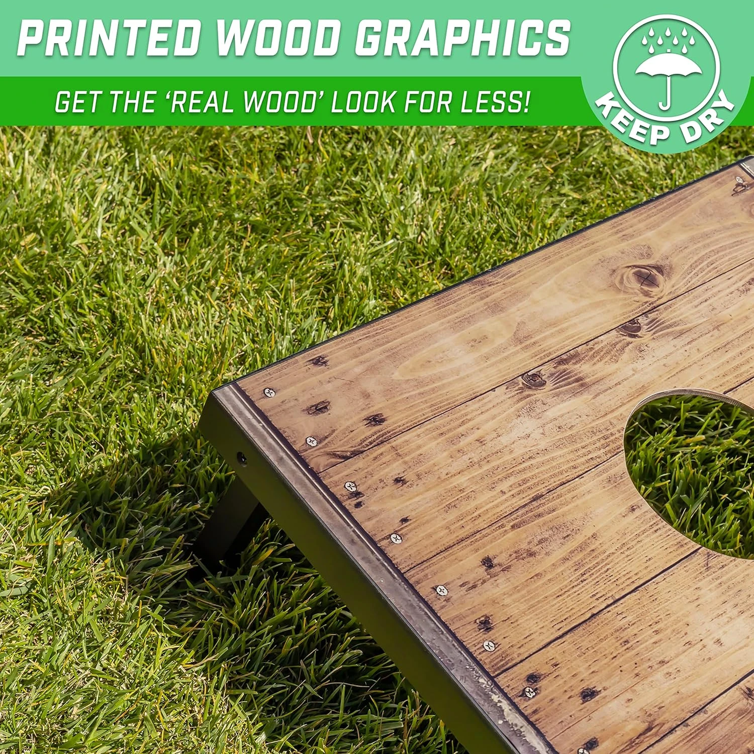 GoSports Classic Cornhole Set – Includes 8 Bean Bags, Travel Case And Game Rules (Choice Of Style) - Image 3