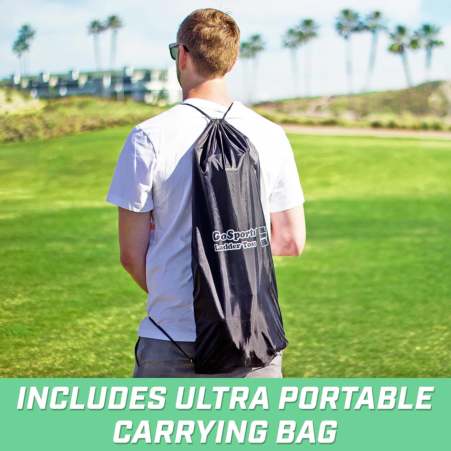 GoSports Ladder Toss Indoor & Outdoor Game Set With 6 Soft Rubber Bolo Balls And Travel Carrying Case - Choose Pro Or Classic - Image 4