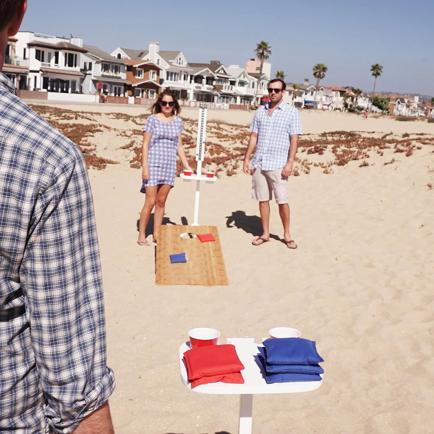 GoSports ScoreCaddy Set Of 2 Outdoor Scoreboard Tables With Drink Holders - Perfect Score Tracker Accessory For Backyard Cornhole And Yard Games - Image 5