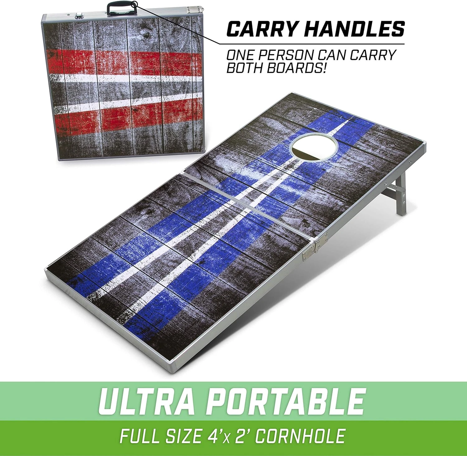 GoSports Classic Regulation Size Cornhole Set - Includes 8 Bean Bags & Rules - Image 3