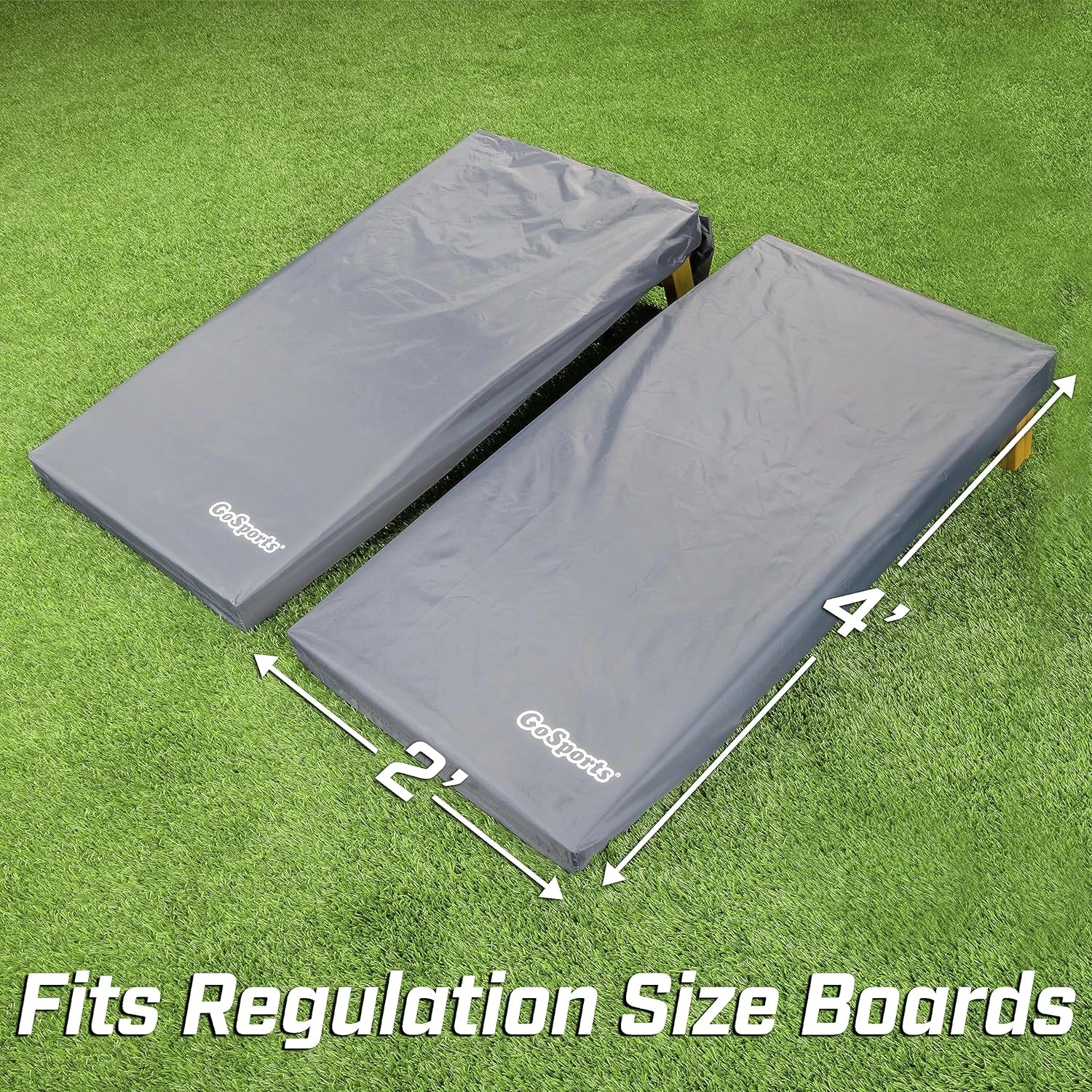 GoSports Cornhole Covers - Protects Your Boards & Bags (Choose Tailgate Or Regulation Size) - Image 2