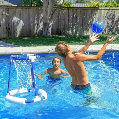 GoSports Splash Hoop 360 Floating Pool Basketball Game - Blue - Image 3