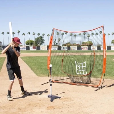 GoSports 7 Ft X 7 Ft Baseball & Softball Practice Hitting & Pitching Net With Bow Type Frame - Image 5