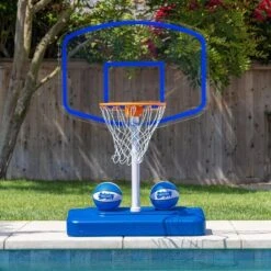 GoSports Splash Hoop ELITE Pool Basketball Hoop With Premium Acrylic Backboard And Water Weighted Base