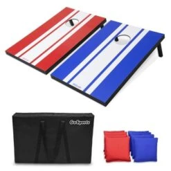 GoSports Classic Cornhole Set Includes 8 Bean Bags, Travel Case And Game Rules (Choice Of Style)