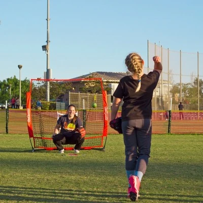 GoSports 5 Ft X 5 Ft Baseball & Softball Practice Hitting & Pitching Net With Bow Type Frame - Image 4