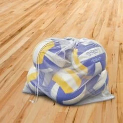 GoSports Indoor Competition Synthetic Volleyball Blue Yellow 6 Pack