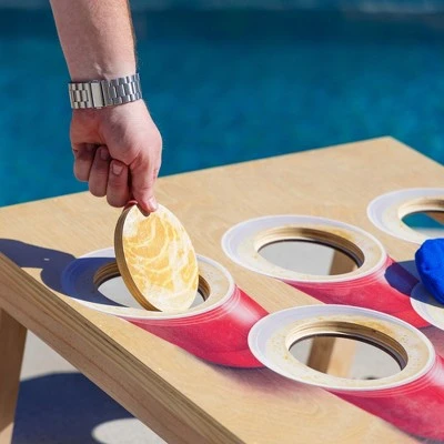 GoSports Beer Pong Cornhole Game - Includes 2 Boards, 8 Bean Bags And Carrying Case - Image 3