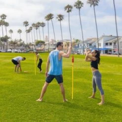 GoSports Tipsy Toss Flying Disc Bottle Drop Yard Game - 6pc