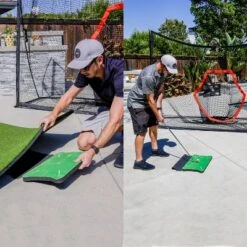 GoSports Swing Spot Golf Swing Impact Training Mat, Shows Club Path At Impact To Detect And Fix Slices, Hooks And More