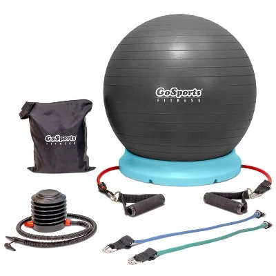 GoSports Fitness Hub 360 Set - Includes Fitness Ball, Ball Base And Resistance Bands - Compatible For Gym, Home Or Office Workouts - Image 7