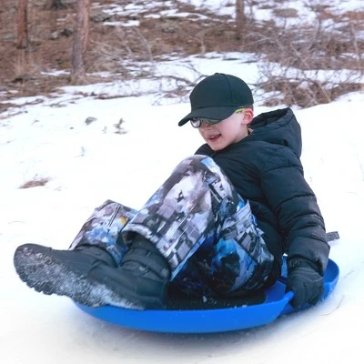 GoSports 29 Inch Heavy-Duty Winter Snow Saucer With Padded Seat And Tow Strap - Image 3