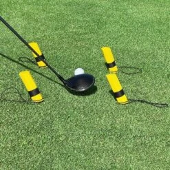 GoSports Golf HEX TRACK Swing Path Training Pylons - Fix Slices, Hooks, Alignment And More
