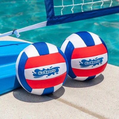 GoSports Pro Neoprene Pool Volleyball 2 Pack, Waterproof Volleyballs With Ball Pump - Image 3