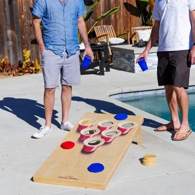GoSports Beer Pong Cornhole Game - Includes 2 Boards, 8 Bean Bags And Carrying Case - Image 2