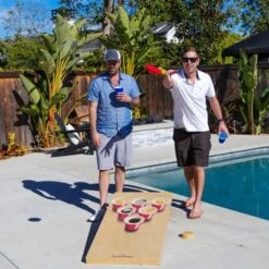 GoSports Beer Pong Cornhole Game - Includes 2 Boards, 8 Bean Bags And Carrying Case