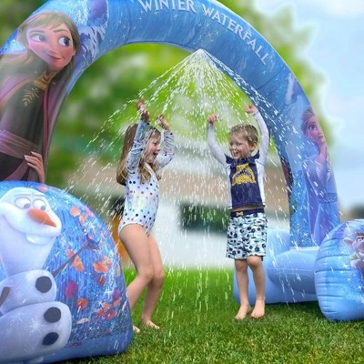 GoSports Disney Frozen 2 Winter Waterfall Inflatable Arch Sprinkler - Image 5