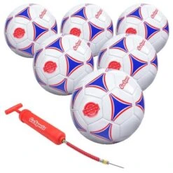 GoSports Premier Soccer Ball With Premium Pump - 6 Pack