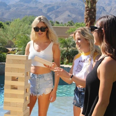 GoSports Giant Toppling Tower Tabletop Sports Game With Bonus Rules - Image 2