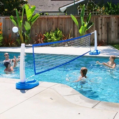 GoSports Splash Net PRO Pool Volleyball Net With 2 Water Volleyballs And Pump - Image 3
