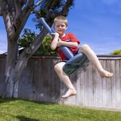 GoSports Free Flight Modern Kid Tree Swing With Rope And Carabiner