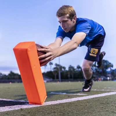 GoSports Football End Zone Pylons - Set Of 4, Regulation 18 Inch X 4 Inch Sand Weighted Anchorless Football Field Markers - Image 3